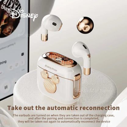 Disney Earbuds Q6 HIFI Sound Headsets Bluetooth Active Noise Reduction Wireless Earphones Waterproof Deep Bass Girls Gifts