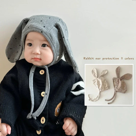 1 Piece Cute Cartoon Fashion Newborn Beanie Sweet Bear Bunny Ear Infant Baby Photography Props Hat Soft Cotton Toddler Hat