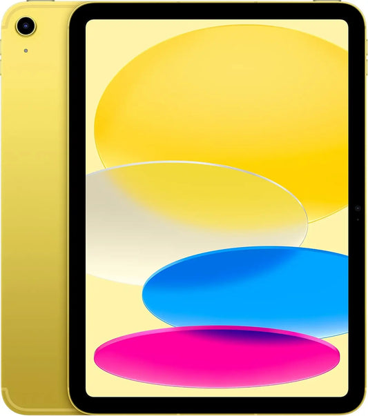 2022 Apple iPad 10th Gen (10.9-inch, Wi-Fi + Cellular, 64GB) - Yellow (Certified Refurbished)