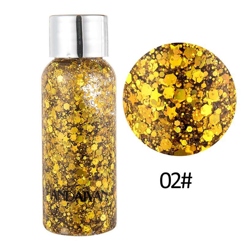 1pcs Eyeshadow Sequins Face Eye Glitter Sequin Gel Diamond Shiny Glitter Body Sequins Makeup Decorative For Party Festival
