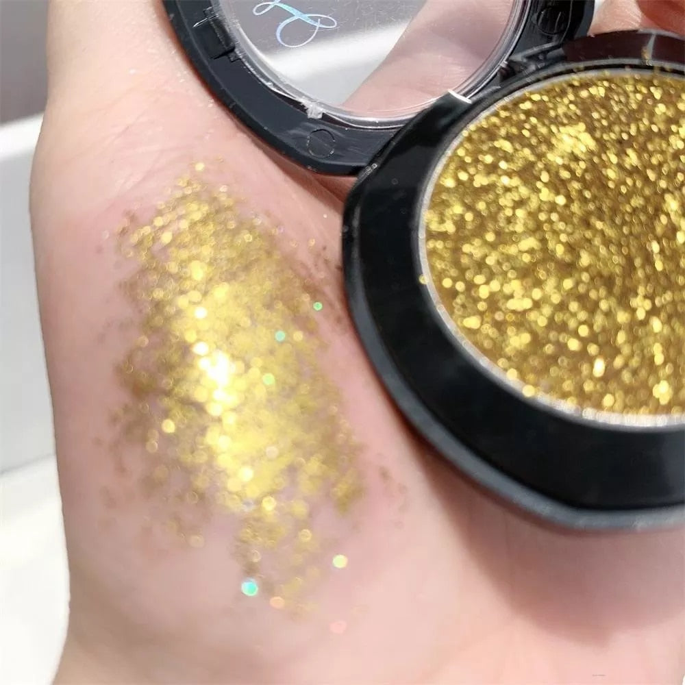 NEW Gel Sequin Monochrome Eyeshadow Pearly Glitter Silkworm Brightening Stage Makeup Cosmetics Glow In The Dark Makeup