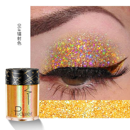 New Glitter Eye Shadow Professional Makeup Monochrome Shining Eyeshadow Sequins Universal Party Cosmetic Palete