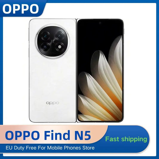 Original Oppo Find N5 Mobile Phone 50.0MP Camera Wireless Charge 8.12" AMOLED Folded Screen 5600mAh Snapdragon 8 Elite OTA