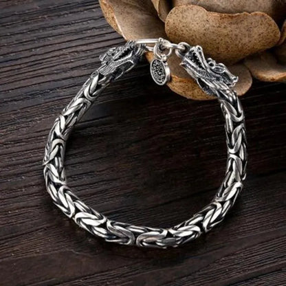 Vintage Gothic Full Skull Bracelet Men\\\'s Motorcycle Riding Rock Bike Hip Hop Punk Jewelry Halloween Gift