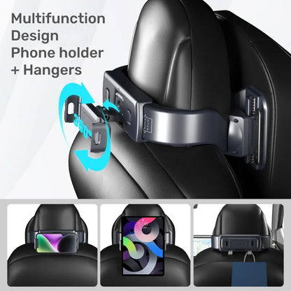 For Tesla Multifunction Adjustable Car Neck Pillow Model Y Model 3 Premium Vehicle Head Rest Support Headrest with Phone Holder