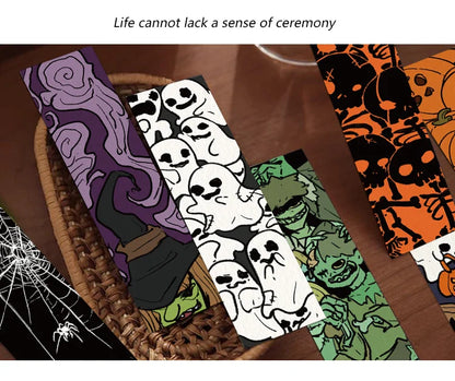 30pcs Halloween bookmarks Reading pages Book marks paper cards pumpkin ghosts funny personality creative gifts for students