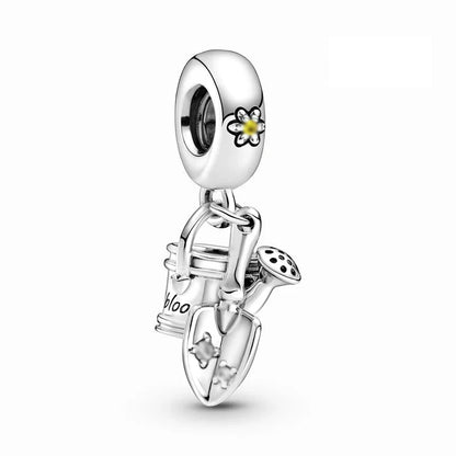 Newest Deer Star Witch Cat Castle Beads Shining Pendants Fit Original Pandora Charms Silver Color Bracelets DIY Women's Jewelry
