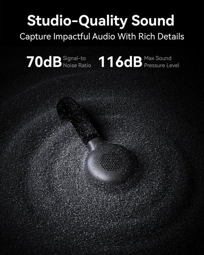 Hollyland Lark M2S Wireless Microphone for iPhone Camera Android PC Noise Cancellation Microphone for Photography Vlog Interview