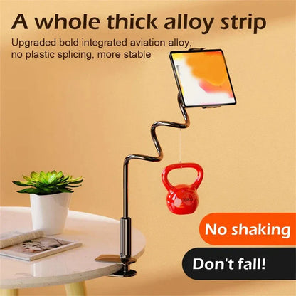 Universal Tablet Stand for Bed Rotatable Phone Holder for 4-12.9'' iPad Samsung Gooseneck Lazy Flexible Long Arm Tablet Bracket