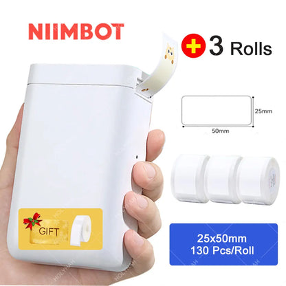 2025 D101 Portable Label Maker Wireless Label Printer Tape for Phone Tablet Easy to Use Office Home Organization D11 Plus