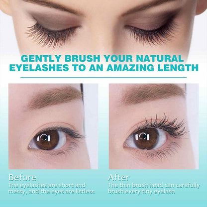 Volumizing Mascara 2 In 1 Lengthening Thickening Mascara Easy To Use Eye Makeup Tool For Longer Thicker Lashes