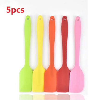 Silicone Spatula Set - Heat-Resistant Seamless Scrapers for Baking and Cooking