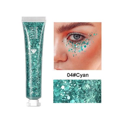 1pcs Eyeshadow Sequins Face Eye Glitter Sequin Gel Diamond Shiny Glitter Body Sequins Makeup Decorative For Party Festival