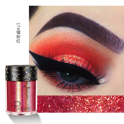 New Glitter Eye Shadow Professional Makeup Monochrome Shining Eyeshadow Sequins Universal Party Cosmetic Palete
