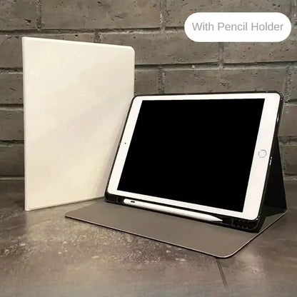 Tablet Cover for IPad 10.2 Case 7/8/9th Generation IPad Air 5 Air 4 10.9 9.7 5th 6th Gen Simple Pink Bow Tie Detachable Cover
