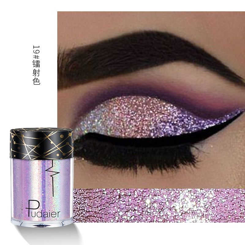 New Glitter Eye Shadow Professional Makeup Monochrome Shining Eyeshadow Sequins Universal Party Cosmetic Palete