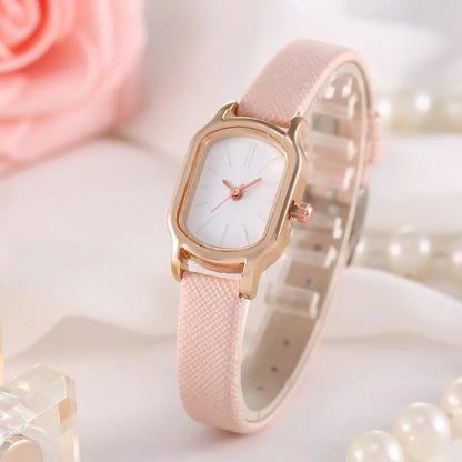 Women's Simple Vintage Watches for Women Dial Wristwatch Leather Strap Wrist Watch High Quality Ladies Casual Bracelet Watches