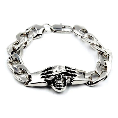 Men\\\\\\'s Vintage Skull Beaded Skull Bracelets Men\\\\\\'s Bracelets Gothic Jewelry Accessories Gifts