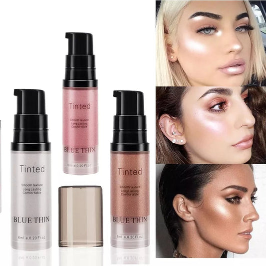 NEW Face Body Luminizer Shimmer Face Liquid Foundation Makeup Lip Brighten Eye Contour Liquid Shine Cosmetic TSLM1