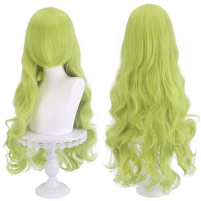 Genshin Impact Ice Blue Wig for Ayato Kamisato Cosplay Wig for Anime Long Fluffy Spiky Heat Resistant Wig for Halloween Party
