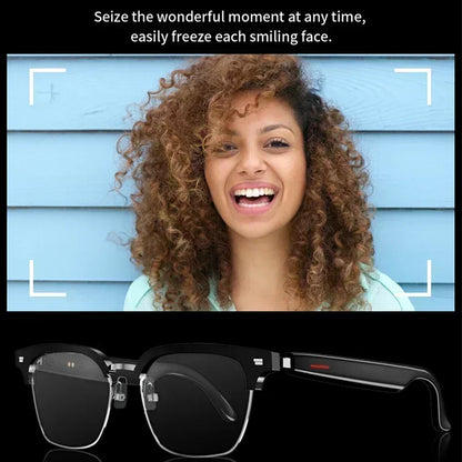 New Smart Glasses Men Music Sunglasses Earphones Wireless Bluetooth Headset HIFI Sound Headphone Driving Glasses Hands-free Call