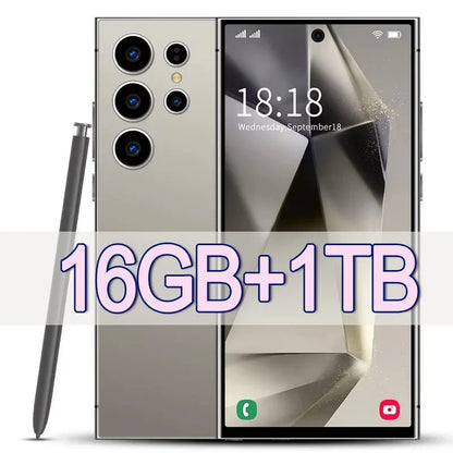 2025 New S24 Ultra 7.3HD Original Smartphone Global Version 4G 5G Dual SIM Cellphones Android14 Cell Phone 8000mAh Mobile Phones