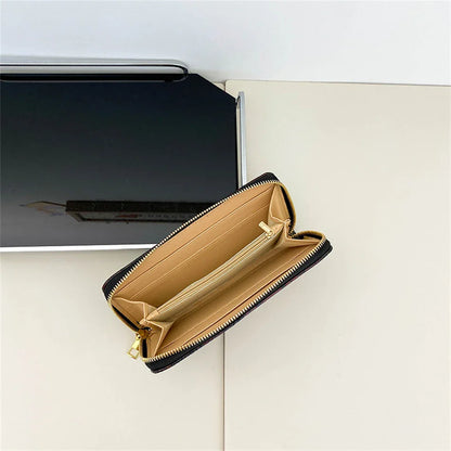 Female Coin Purse Crocodile Leather Long Women Wallet Serpentine Design Phone Purses for Ladies Cardholder Clutch Money Bag Sac
