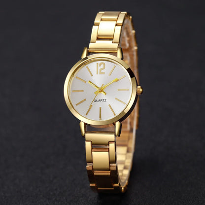 1/3PCS Fashion Women's Watches Stainless Steel Band Analog Quartz Watch Reloj Mujer（Without Box）