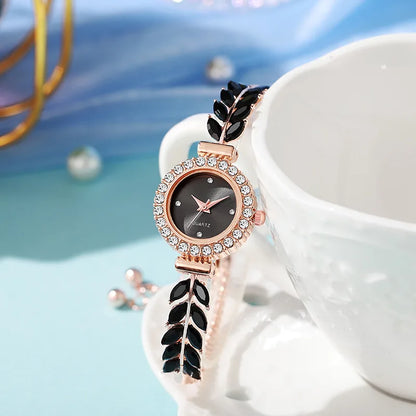 Women's Bracelet Watches Ladies Fashion Quartz Wrist Watch Round Mini Women Watch Gifts for Women（Without Box）