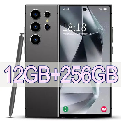 2025 New S24 Ultra 7.3HD Original Smartphone Global Version 4G 5G Dual SIM Cellphones Android14 Cell Phone 8000mAh Mobile Phones