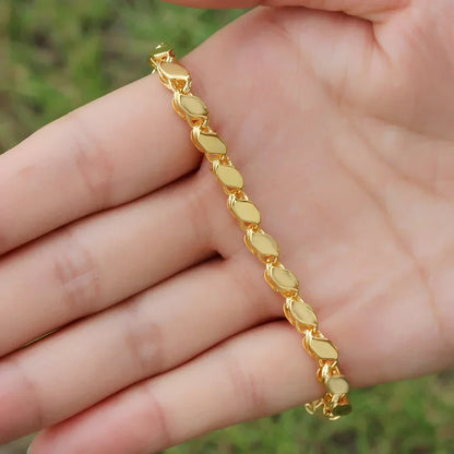 4mm Width Necklace 70CM Muslim Islamic Gold Color Necklace Middle East Arab Turkish Oman Allah Jewelry Never Faded