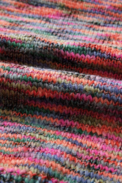 Space Dye Crew Neck Sweater styled for fall fashion.