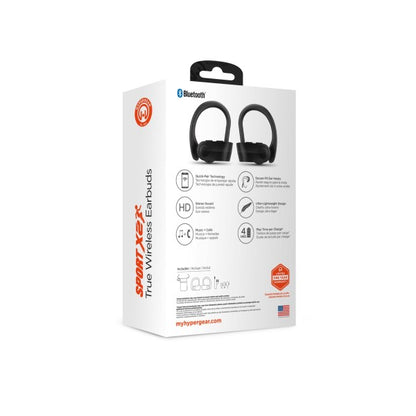 HyperGear Sport X2 Earbuds inside case