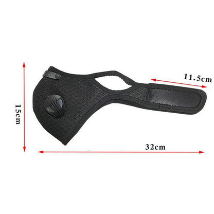 Whether you're cycling through traffic, running dusty trails, or powering through outdoor workouts, the Sports Face Mask with Activated Carbon Filter is your shield against the elements. Designed for athletes and active lifestyles, it combines breathable comfort with advanced filtration—so you can focus on performance, not pollution
