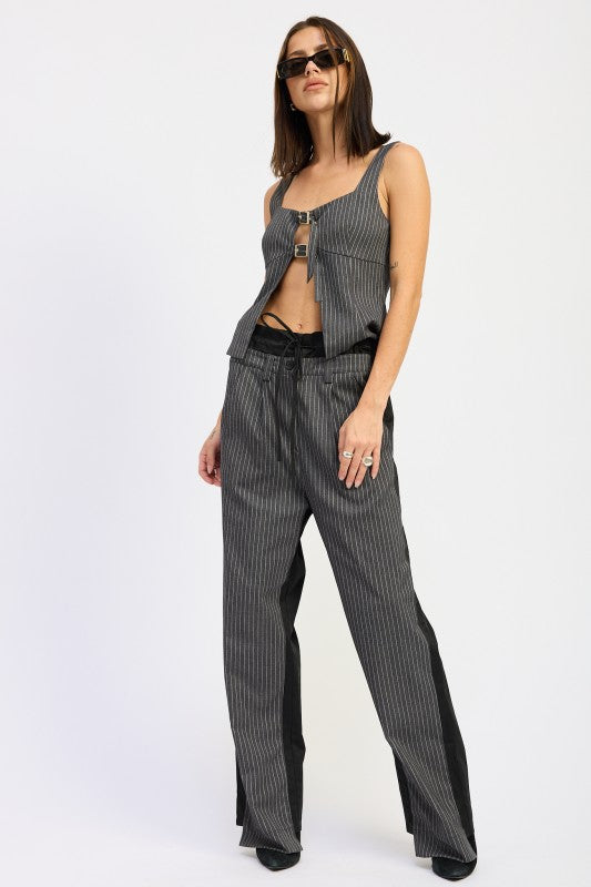 Fabric blend of cotton, rayon, and a touch of spandex for comfort and light stretch. 