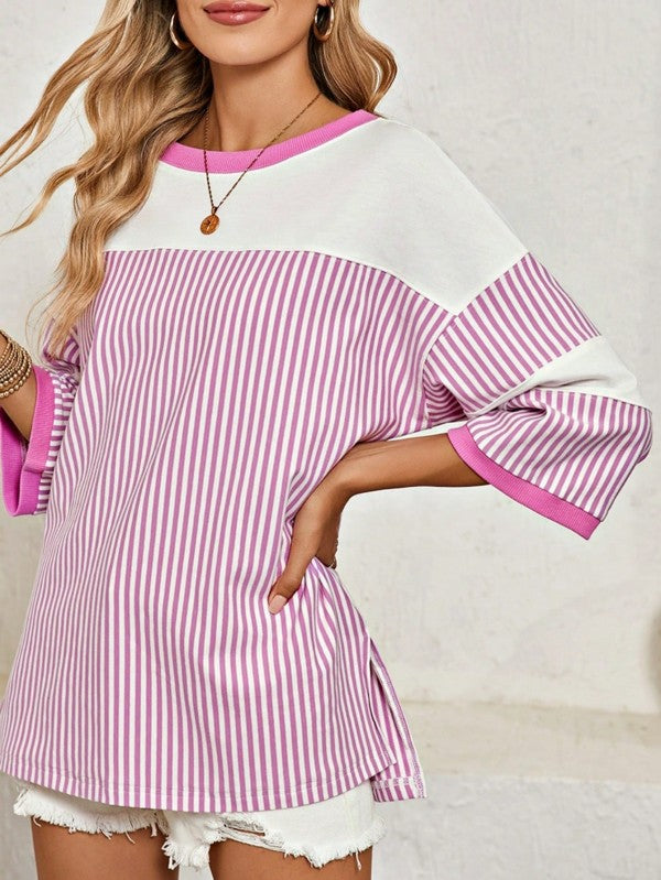 Crew neckline for a classic, easy-going look. 