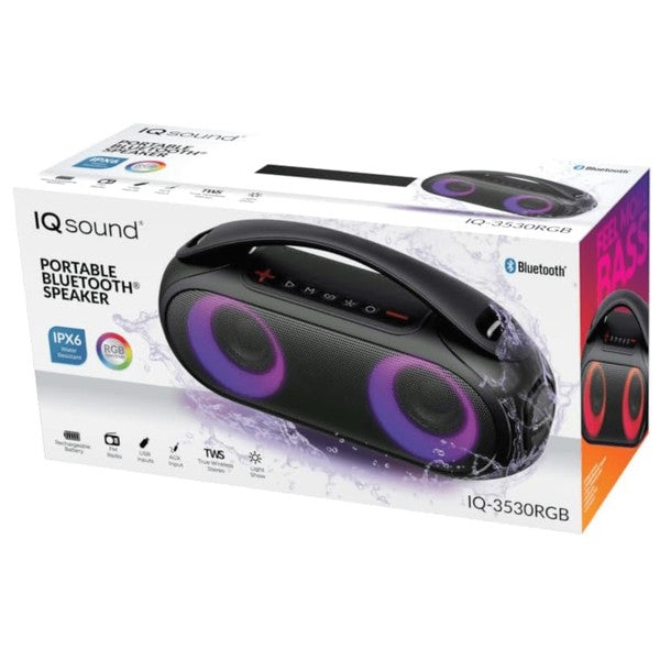 Take your music anywhere with the Supersonic Portable Water-Resistant Bluetooth Speaker—engineered for outdoor fun, poolside vibes, and rugged terrain. With IPX5 or IPX6 water resistance (depending on model), hands-free calling, and True Wireless Stereo (TWS) pairing, this speaker delivers bold sound and fearless performance.