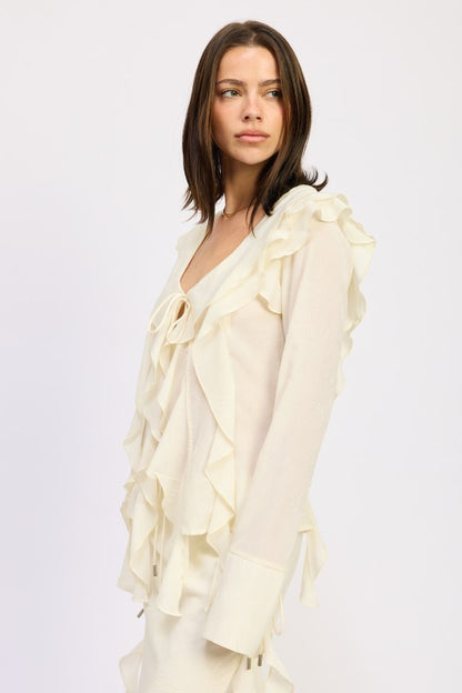 Delicate details make it ideal for date nights or outings.