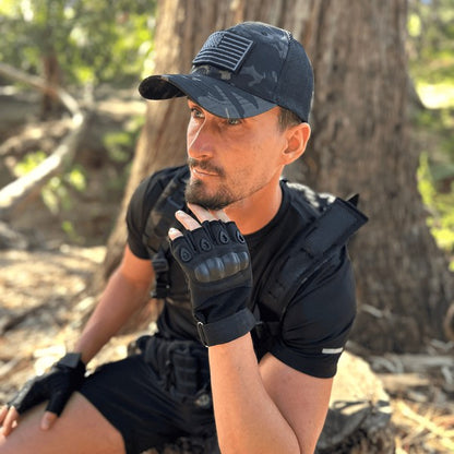 Built for battle and designed for dexterity, these Tactical Military Fingerless Airsoft Gloves are your go-to gear for airsoft, paintball, tactical training, and outdoor missions. With reinforced knuckles and breathable materials, they deliver the perfect balance of protection, flexibility, and grip—without sacrificing speed.