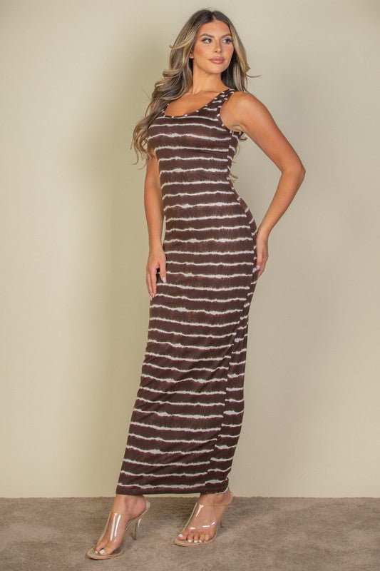 Tie Dye Bodycon Maxi Dress