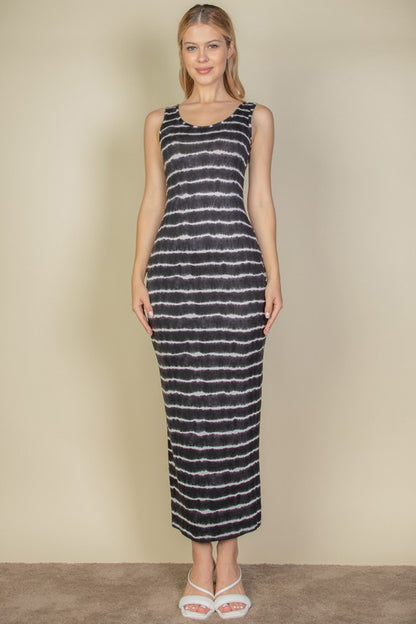 Tie Dye Bodycon Maxi Dress
