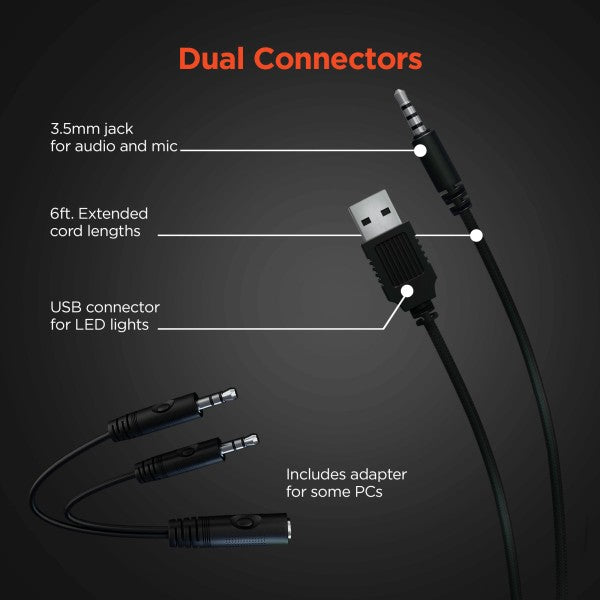 HyperGear V150 Headset dual-connectors version