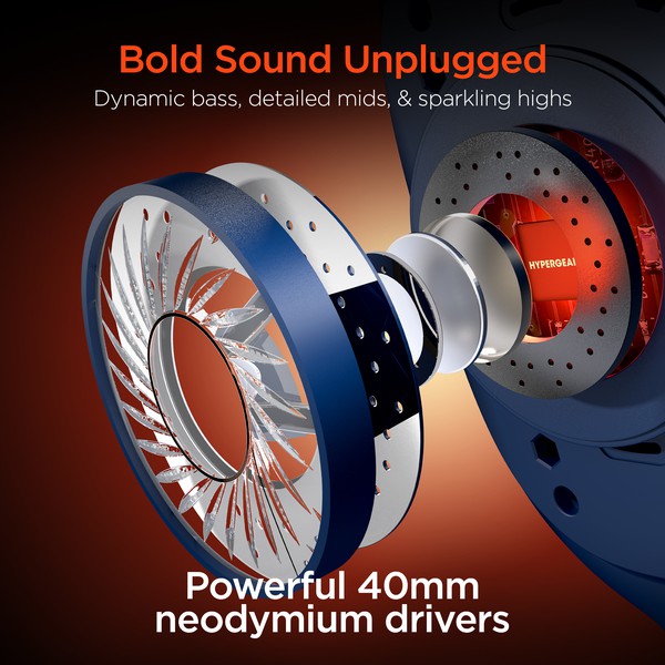 Get bold sound unplugged with VIBE Wireless Headphones
