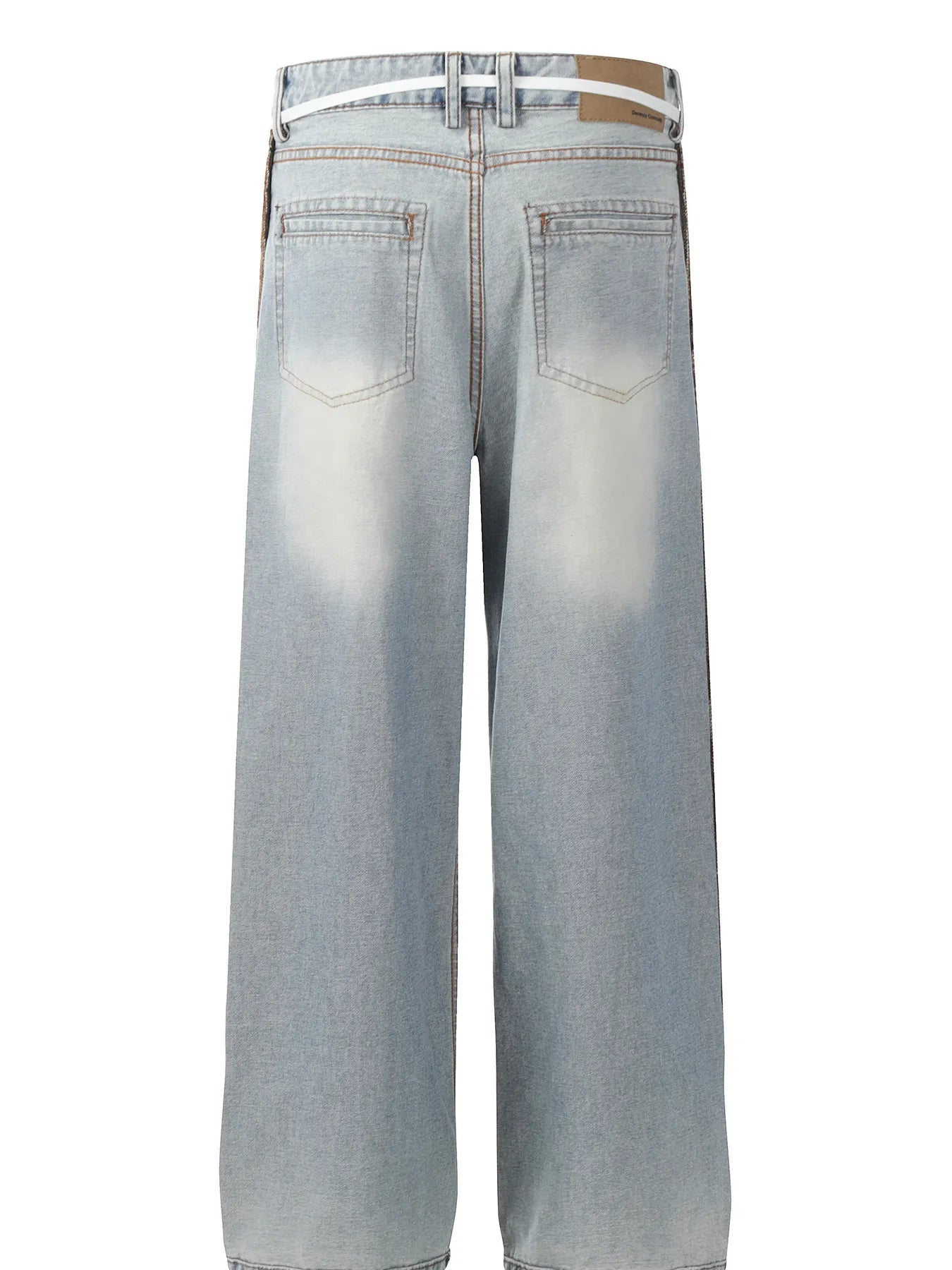 Bold. Baggy. Unapologetically stylish. These wide-leg jeans bring together retro flair and modern streetwear with standout side stripes and patchwork detailing that demand attention.