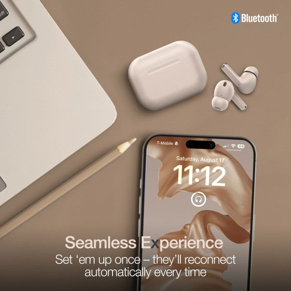 For seamless experience, reconnect automatically every time with Xpods PRO Earbuds.