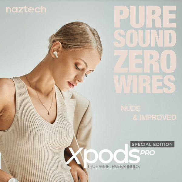 Streamline pure sound with wireless Xpods PRO Earbuds 