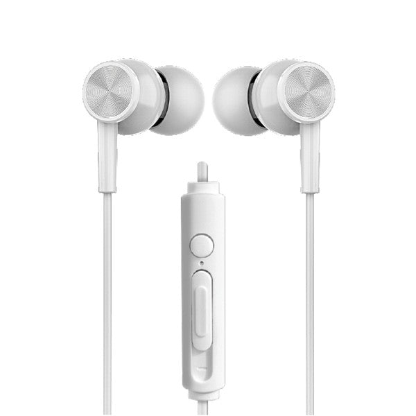 Xyst 3.5mm Earbuds front view white