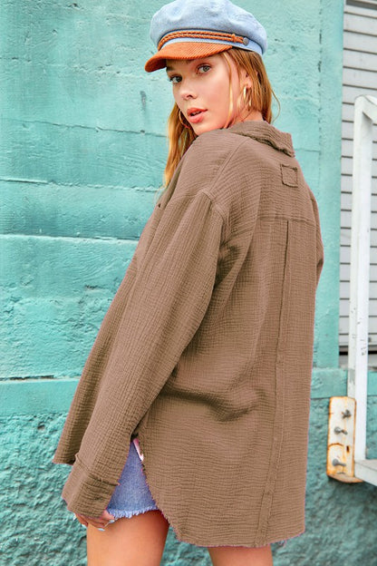 Classic style: button-down shirts never fully go out of fashion. 