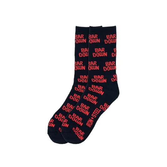 Bar Down Crew Socks