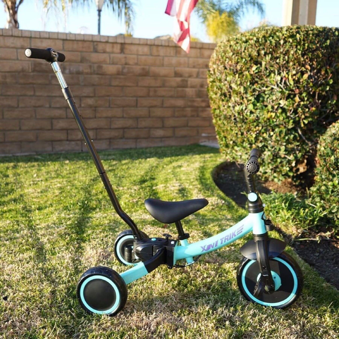 Besrey Toddler 7-in-1 Trike Tricycle for Infant and Kids Blue (Open Box)